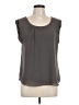 Naked Zebra 100% Polyester Gray Sleeveless Blouse Size L - photo 1
