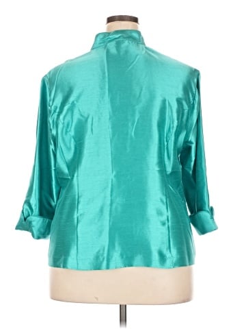DressBarn 3/4 Sleeve Button-Down Shirt (view 2)