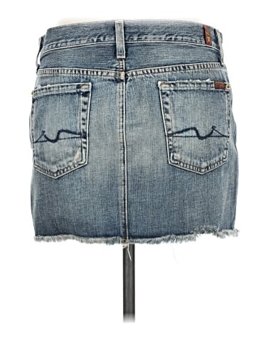 7 For All Mankind Denim Skirt (view 2)