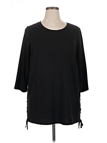 St. John's Bay 3/4 Sleeve Top (view 1)