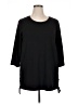 St. John's Bay Black 3/4 Sleeve Top Size XL - photo 1