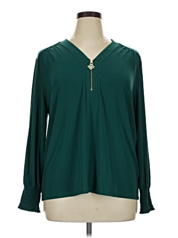 Anne Klein Long Sleeve Blouse (view 1)