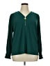 Anne Klein Green Long Sleeve Blouse Size XL - photo 1