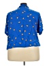 Lularoe 100% Rayon Print Blue 3/4 Sleeve Button-Down Shirt Size 22 - 24 - photo 2