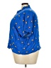 Lularoe 100% Rayon Print Blue 3/4 Sleeve Button-Down Shirt Size 22 - 24 - photo 5
