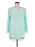 Cato 100% Polyester Teal 3/4 Sleeve Blouse Size M - photo 1