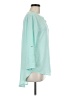 Cato 100% Polyester Teal 3/4 Sleeve Blouse Size M - photo 4