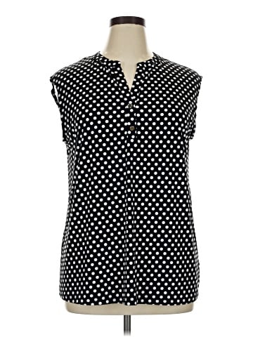 Anne Klein Sleeveless Button-Down Shirt (view 1)