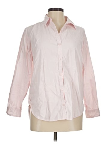 Gloria Vanderbilt 3/4 Sleeve Button-Down Shirt (view 1)