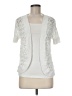 Basic Editions 100% Cotton White Cardigan Size M - photo 1