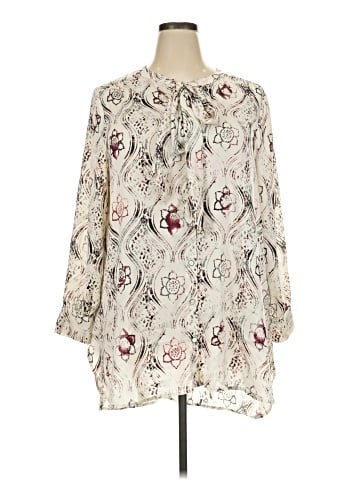 Melissa McCarthy Seven7 3/4 Sleeve Blouse (view 1)