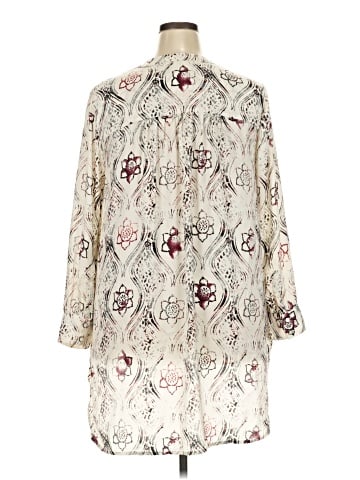 Melissa McCarthy Seven7 3/4 Sleeve Blouse (view 2)