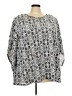 Ruby Rd. Silver 3/4 Sleeve Blouse Size 3X - photo 1