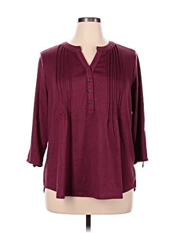 Notations 3/4 Sleeve Blouse (view 1)