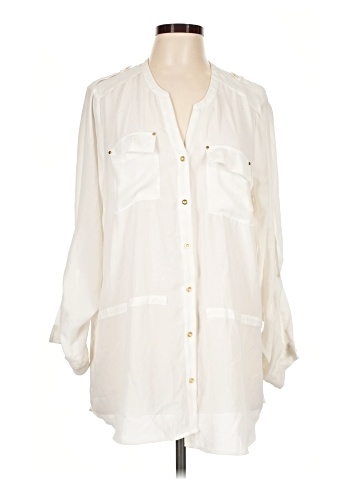 Signature Studio 3/4 Sleeve Blouse (view 1)