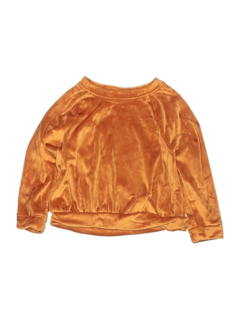Pre-owned Cat & Jack Kids' Sweatshirt In Gold