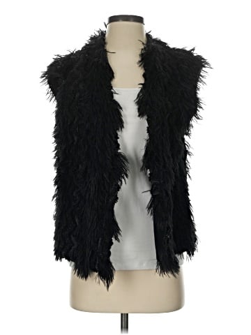 Lily White Faux Fur Vest (view 1)