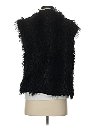 Lily White Faux Fur Vest (view 2)