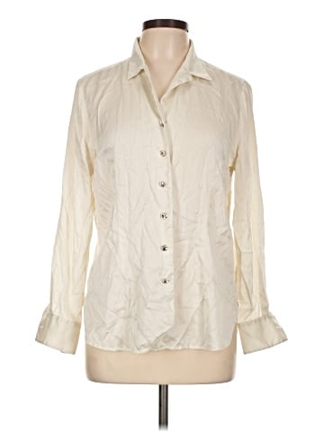 Ann Taylor Long Sleeve Silk Top (view 1)