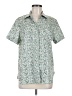 Rapbin Floral Green Short Sleeve Blouse Size M - photo 1