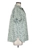 Rapbin Floral Green Short Sleeve Blouse Size M - photo 4