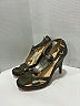 Versace 100% Leather Orange Green Heels Size EU (IT) 38 / US 8 - photo 6
