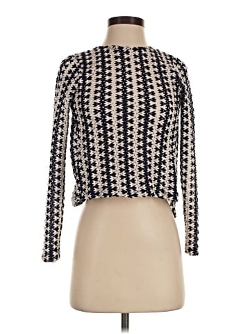 Zara W&B Collection Long Sleeve Blouse (view 1)