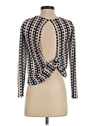 Zara W&B Collection Long Sleeve Blouse (view 2)