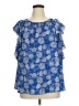 Vince Camuto 100% Polyester Blue Short Sleeve Blouse Size 1X - photo 1