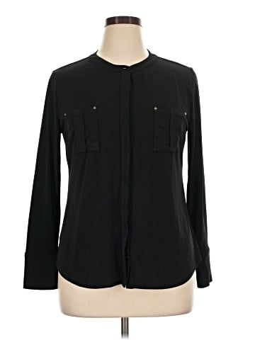 Dana Buchman Long Sleeve Blouse (view 1)