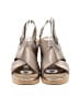 Clarks 100% Leather Gold Silver Wedges Size 11 - photo 2