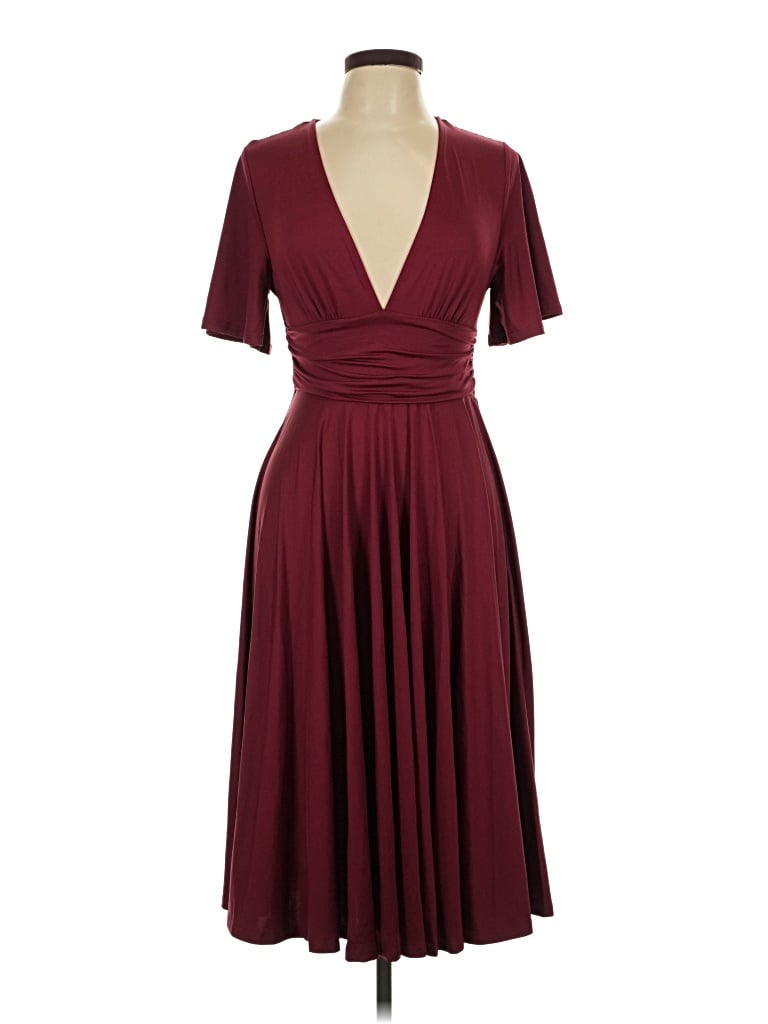 Pre-owned Baltic Born Cocktail Dress In Burgundy
