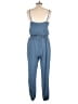 Naked Zebra 100% Polyester Solid Blue Jumpsuit Size M - photo 2