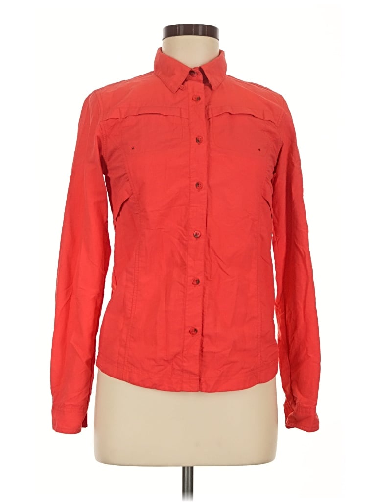 Pre-owned Columbia Long Sleeve Button Down Shirt In Red