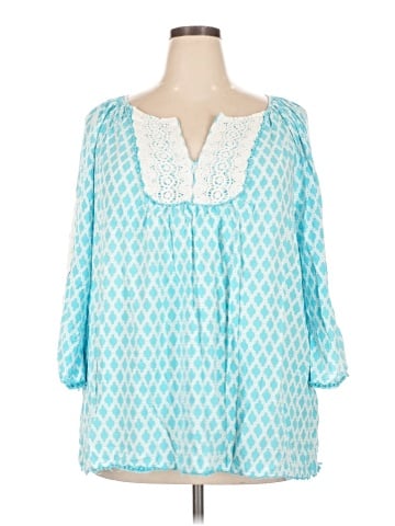 Crown & Ivy 3/4 Sleeve Blouse (view 1)