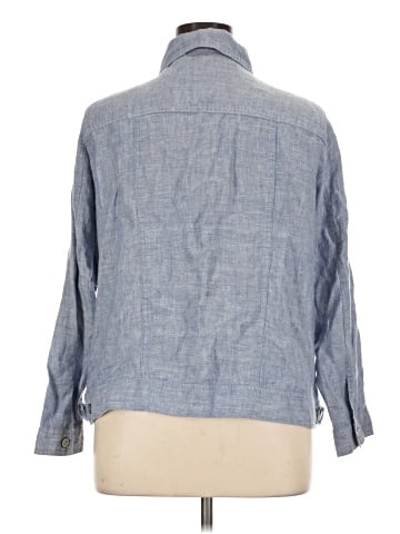 Jones & Co 3/4 Sleeve Button-Down Shirt (view 2)