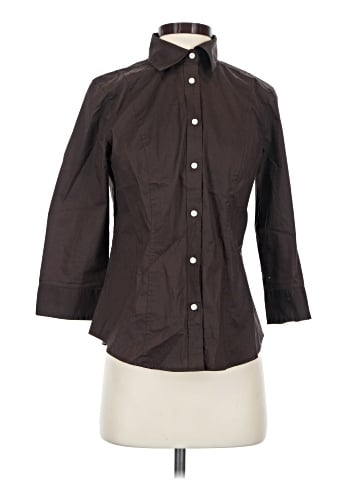 G.H. Bass & Co. 3/4 Sleeve Button-Down Shirt (view 1)