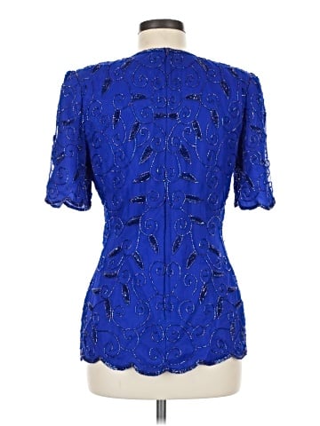 Scala Short Sleeve Silk Top (view 2)