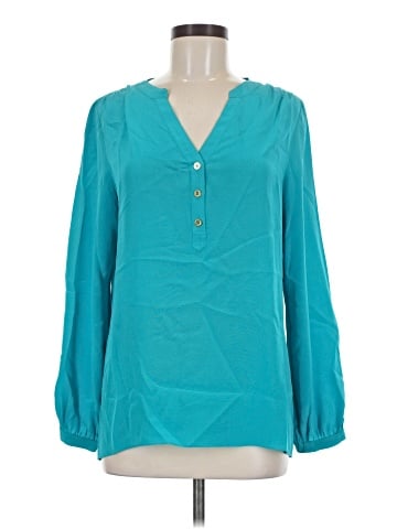 Lilly Pulitzer Long Sleeve Silk Top (view 1)