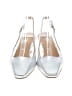 Intentionally ______ 100% Leather Metallic Silver Heels Size EU 36 - photo 2