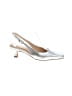 Intentionally ______ 100% Leather Metallic Silver Heels Size EU 36 - photo 1