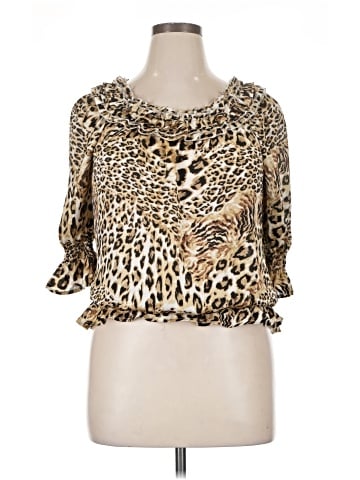 Essentials by Milano 3/4 Sleeve Blouse (view 1)