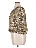 Essentials by Milano 100% Polyester Animal Print Gold 3/4 Sleeve Blouse Size XL - photo 5