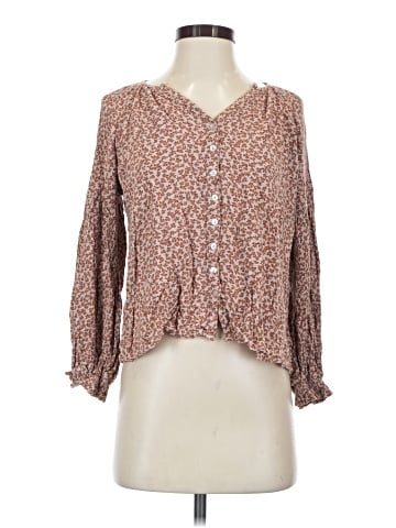 Olivaceous Long Sleeve Blouse (view 1)