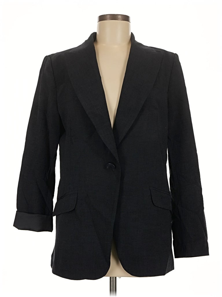 Pre-owned Max Studio Blazer Jacket In Black