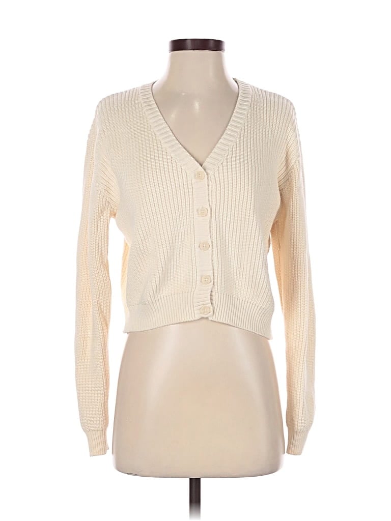 Pre-owned Brandy Melville Cardigan Sweater In Ivory