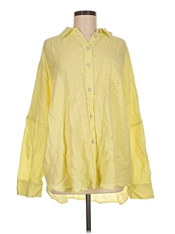 American Eagle Outfitters Long Sleeve Button-Down Shirt (view 1)