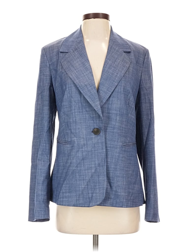 Pre-owned Free Assembly Blazer Jacket In Blue