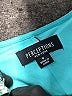 Perceptions 100% Polyester Paisley Teal Cocktail Dress Size 8 - photo 7