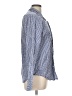 Theory Checkered-gingham Blue Long Sleeve Button-Down Shirt Size L - photo 4